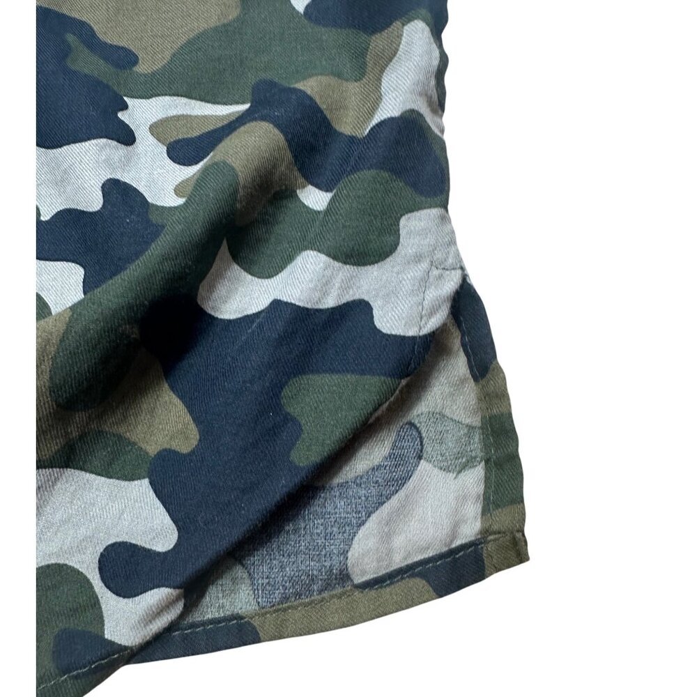 Guess Camo Button Down Shirt Long Sleeve Size M - Picture 4 of 5